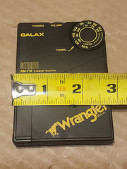 Wrangler Galax AM/FM Card Stereo Pocket Radio 2-Band Receiver PLL Synthesized