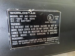 WORLDSTAR MG-5000A Radio Solid State Multi-Band Receiver, TESTED