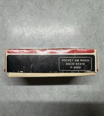 Emerson Red P-4000 Pocket Am Radio Solid State w/Box And Manual “Tested”