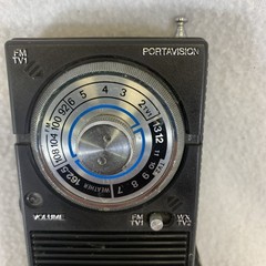 Vintage Realistic Portavision Radio Shack Portable Pocket FM Radio, Weather, TV