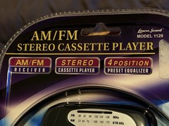 Vintage Lenoxx Sound AM/FM Stereo Cassette Player – Model 1129 – Sealed – 2000s