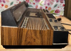 Sears “RARE” AM/FM cassette Alarm clock radio 1979 model 23400, Tested Works!!
