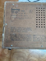 Vintage Mid Century Modern Wood Grain Radio PANASONIC #RE-6286 AM/FM