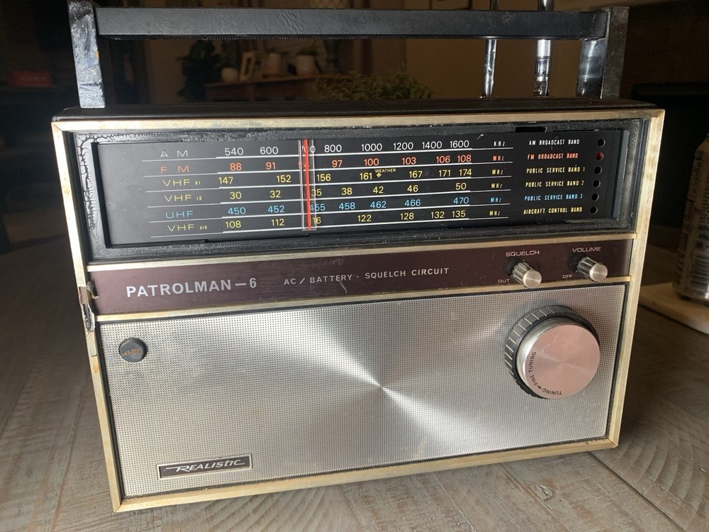 Realistic Patrolman-6 Patrolman Multi-Band Radio AC/Battery Squelch 12-756