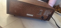 Vintage Sony Soild State 8FC-45W AM FM Clock Radio Wood Case 1960s Japan WORKS