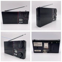 Randix RCL50 Travel AM/FM Quartz Clock Radio Pocket Size with Stand Taiwan MINT