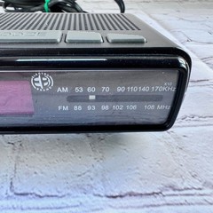 Electro Brand 4610 Black Digital Alarm Clock Radio AM/FM Snooze Tested