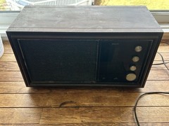 Vintage RCA Radio Solid State AM/FM Long Range walnut TRF RZC 275W Japan VIDEO