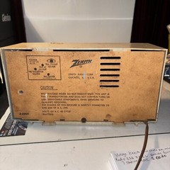 Rare Zenith Solid State Am Only Radio USA Z212L Working Found 7 Stations Vintage