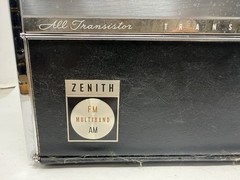Vintage Zenith Trans-Oceanic FM AM SW VHF WB Radio Untested No Power Cord CLEAN