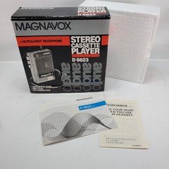 BOX ONLY Magnavox Skymaster 4 Stereo Cassette Player D6623 Instructions