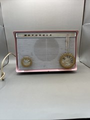 Vintage 1961 Pink Motorola Radio Model A16P