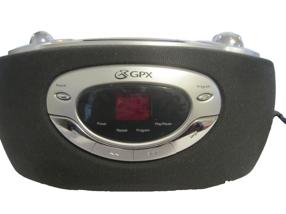 GPX Am-FM Radio-Cassette Player with power cord. Model C969S.
