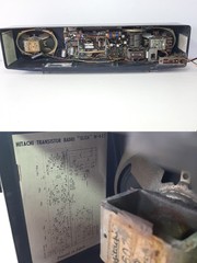 HITACHI Transistor Radio RITA W-832 Blac 1960s American Vintage Antique JAPAN JP