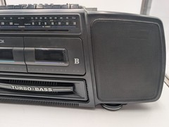 Vintage MAGNAVOX AW-7595/17 Turbo Bass Dual Cassette Boombox Radio READ