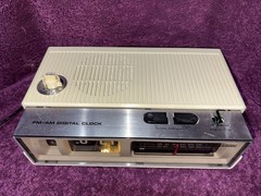 Vintage Panasonic RC-6002 FM/AM Flip Clock Radio White NICE CONDITION WORKING