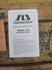 Soundesign AM Pocket Radio – Model 1130 – New In Package