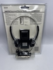 GEMINI AM/ FM Personal STEREO RECEIVER W/Ultra-Light Headphone Model AS12K NEW!