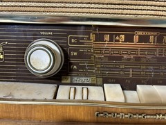 Grundig Majestic 2077 Tube Radio Tabletop German Lights Up And Played Music