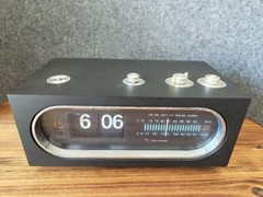 National RC-708 Flip Clock Tuning Fork Radio 1972 Vintage Retro Rare Junk Decor