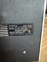 WORKING VTG Panasonic AM/FM Radio Mod RF 757 2 Band 10 Transistor 7 Diode Japan