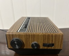 GE General Electric Radio AM FM Alarm Clock 7-4625C VNTG Woodgrain WORKING READ