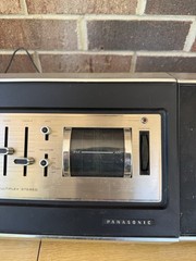 🍊Vintage 1970 Panasonic RE-7430 &lsquo;The Wedge&rsquo; Multiplex FM/AM Stereo Radio WORKS!