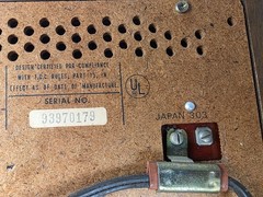 Vintage RCA RZC 920W-K Walnut AM/FM Solid State Dual Speaker Radio- Tested Works