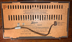 Working Vintage 1946 Zenith AM/FM Automatic Frequency Control 7 Tube