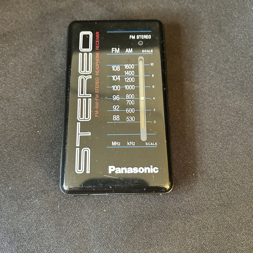 Vintage Panasonic RF-422 FM-AM FM Stereo Headphone Receiver Tested Works