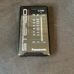 Vintage Panasonic RF-422 FM-AM FM Stereo Headphone Receiver Tested Works