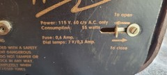 Vintage Telefunken Gavotte 7 Radio West Germany Untested
