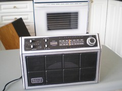 Zenith portable AM FM radio model RH 76Y, AC or battery, made in Taiwan