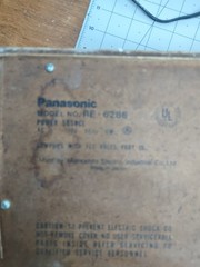 Vintage Mid Century Modern Wood Grain Radio PANASONIC #RE-6286 AM/FM