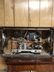 Metz 409/3D 1950’s German Radio Large Tabletop Tube AM FM SW Radio