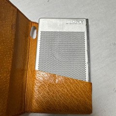 SONY ICR-9 AM Receiver Pocket Size Silver Vintage Operation end check JANK