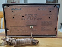 VTG 1949 Motorola Radio Model 58GI NICE /Working /Recapped See Video/Description