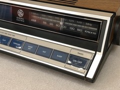 Vtg 80&rsquo;s General Electric Clock Radio 7-4662B Blue Digital *TESTED, WORKS* VGUC!