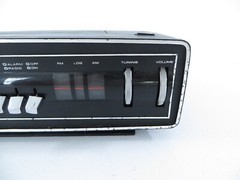 Vintage Motorola Concept-90 Black Flip Clock AM/FM Radio TESTED WORKING READ