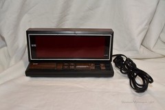 Micronta 63-765 LED Alarm Clock Tested Working Made In Hong Kong AC And 9V
