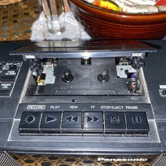 Vintage Panasonic RC-X250 Alarm Clock AM FM Radio Cassette Player Tested Working