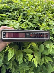 1980s Vintage GE Model 7-4612A Digital Alarm Clock Radio Working works