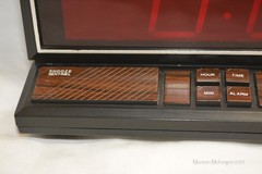 Micronta 63-765 LED Alarm Clock Tested Working Made In Hong Kong AC And 9V