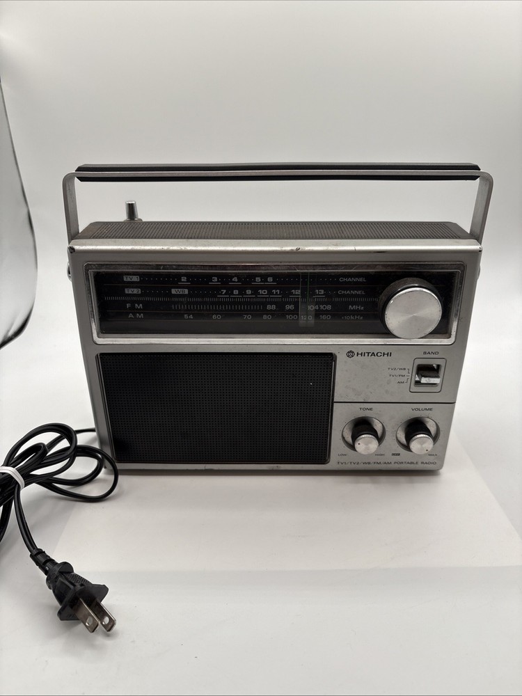 VINTAGE Hitachi KH-1180H AM/FM/TV1TV2 3-Band Radio WORKS