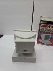 Vintage AM/FM Mini Computer Styled Radio With Box – Working Condition New In box
