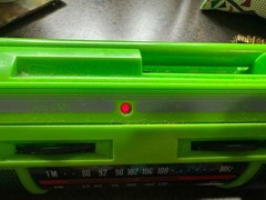 1990 Street Beat Radio F/ Radio Shack W Original Box & Manual RARE Green Working