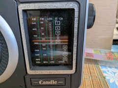Rare Vintage JIL Candle 3 Band AM/FM/CB Transistor Radio Model LT- 528 (READ)