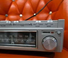 Vintage GE General Electric 7-4975B AM/FM/Cassette Tape Clock Radio Recorder MCM