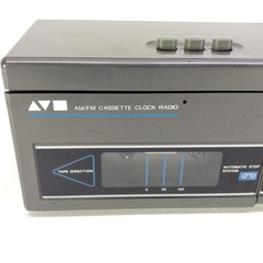 Vintage Sears Roebuck AM/FM Cassette Clock Radio Tape 225.23415 Tested READ