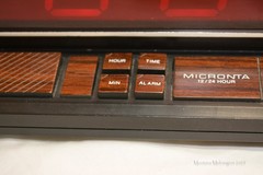 Micronta 63-765 LED Alarm Clock Tested Working Made In Hong Kong AC And 9V